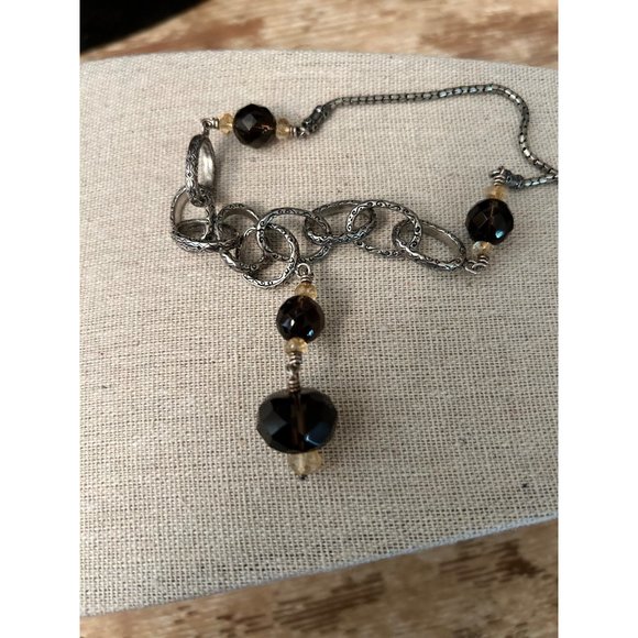 Silpada N1454 Smoky Quartz Sterling Silver Necklace - Picture 3 of 4